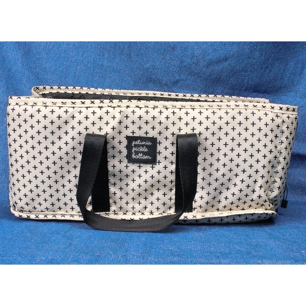 Petunia Pickle Bottom Inter-Mix Grid Caddy Pattern Positive